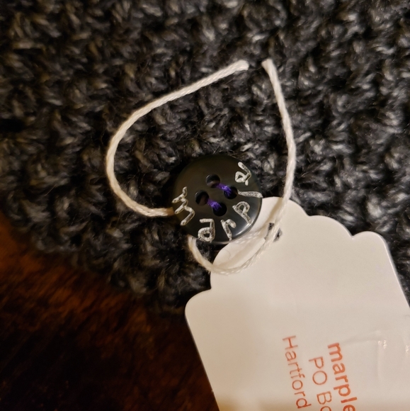 NWT* Handmade Fingerless gloves 💜 MarpleMade Designs,  fitted, soft acrylic, - Picture 4 of 7